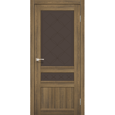 Межкомнатная дверь Classico CL-04 с бронзовым стеклом без штапика
