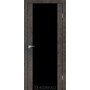Міжкімнатні двері Sanremo SR-01 з чорним склом