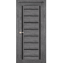 Міжкімнатні двері Venecia Deluxe VND-01 з чорним склом