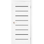 Межкомнатная дверь Piano Deluxe PND-01 с черным стеклом