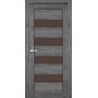 Міжкімнатні двері Piano Deluxe PND-02 з бронзовим склом