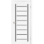 Межкомнатная дверь Venecia Deluxe VND-01 с черным стеклом