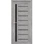 Міжкімнатні двері Venecia Deluxe VND-02 з чорним склом