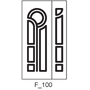 Дверна МДФ накладка F-100, 10 мм, 860*2000 мм